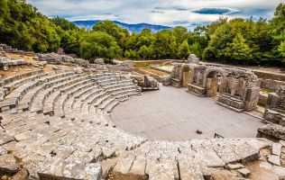 Picture of old Albanian theatre