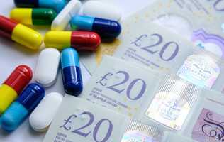 Picture of some tablets and £20 notes
