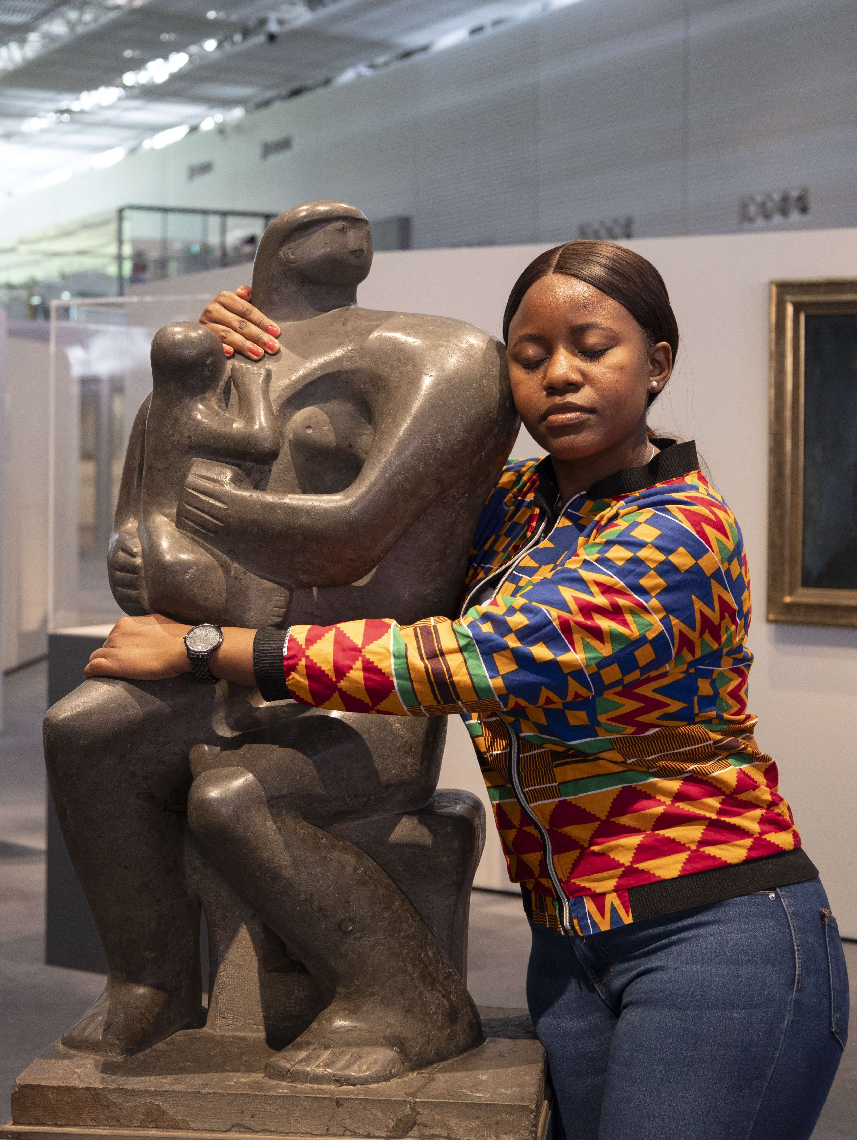 Hugging Henry Moore mother and child 2024