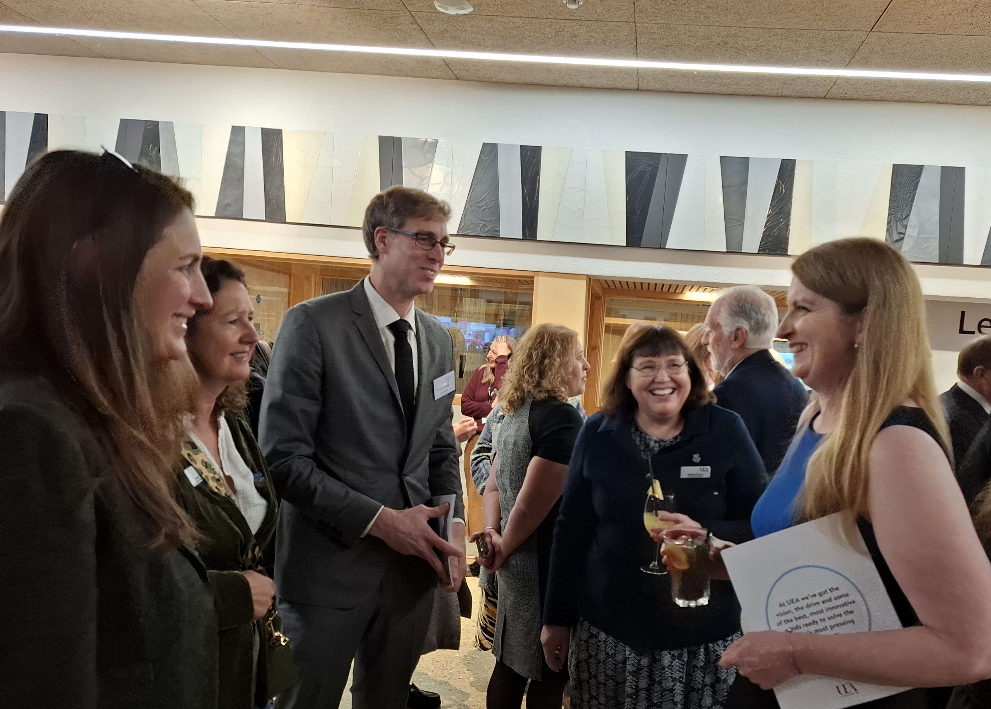 Attendees during networking session after UEA Court 2024