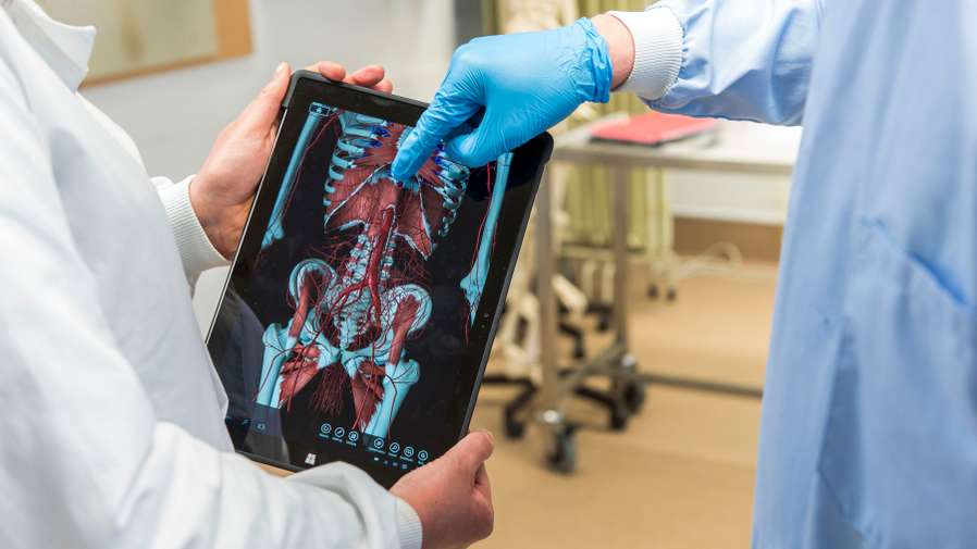 Students in the Anatomy Laboratory