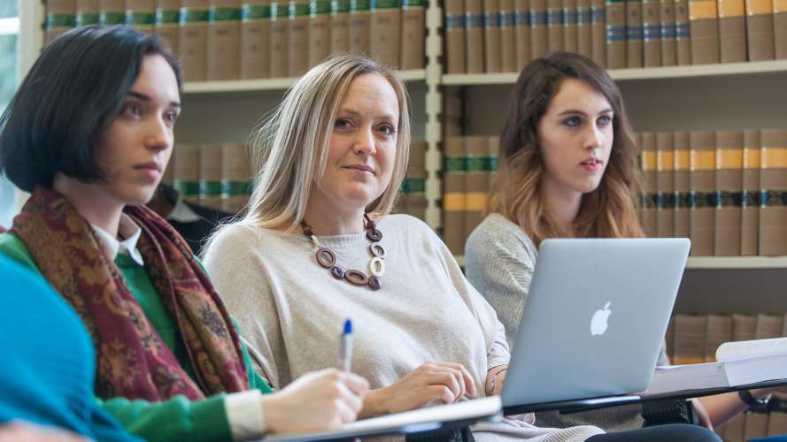 Mature Students in Earlham Hall home to the Law School