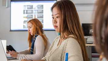 UEA Students working in a seminar