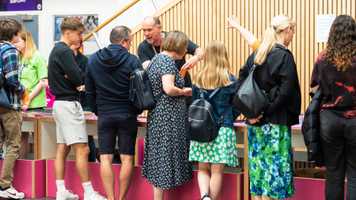 Parents and prospective students at UEA Open day