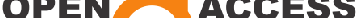 Open Access logo with orange open lock key in middle