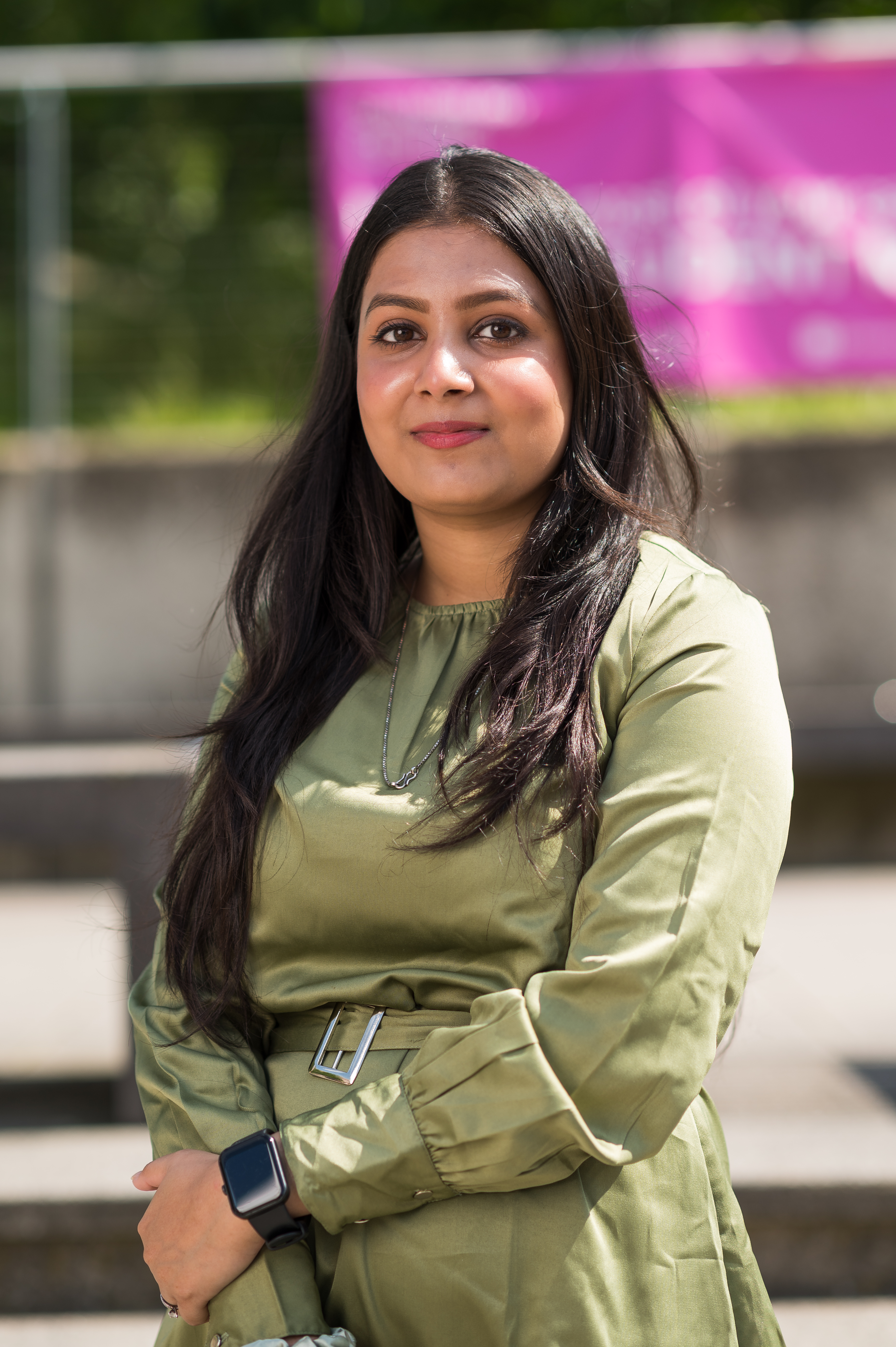 Staff member standing at UEA