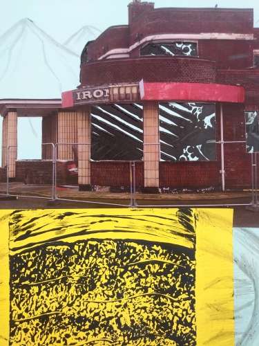 A poster designed as part of a campaign to save the Iron Duke pub in Great Yarmouth, produced during a workshop by artist Genevieve Rudd and inspired by the Sainsbury Centre exhibition Art Deco by the Sea. (Image courtesy of Genevieve Rudd)