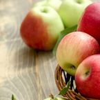 Apples in basket