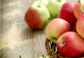 Apples in basket