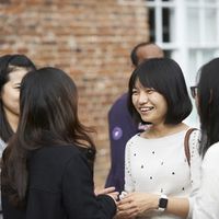 UEA Students discussing on campus