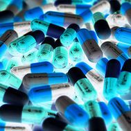 tablets and neon light
