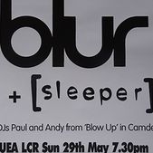 blur concert poster