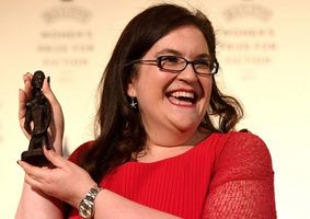Naomi Alderman receiving Baileys Prize 2017