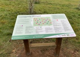 Sign at People's Park Community Orchard