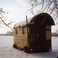 Shepherd's Hut in winter