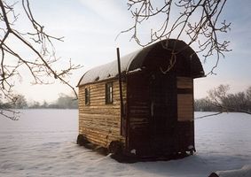 Shepherd's Hut in winter