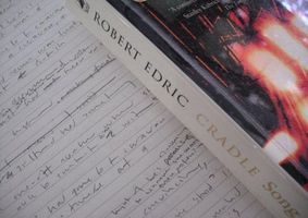 Manuscript and published novel Cradle Song