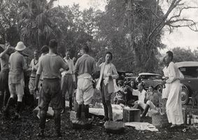 Hunt breakfast in Penang, 1934