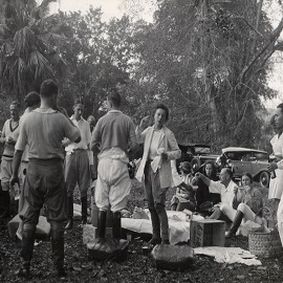 Hunt breakfast in Penang, 1934
