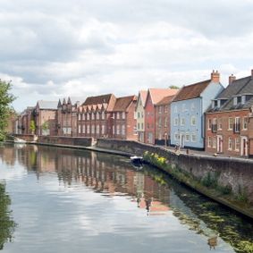 Row of house in Norwich