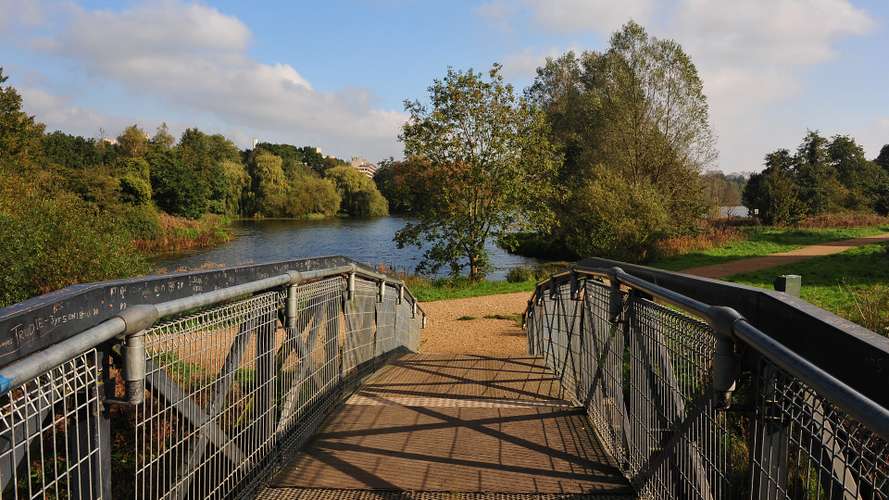 View of the UEA Broad from a bridge