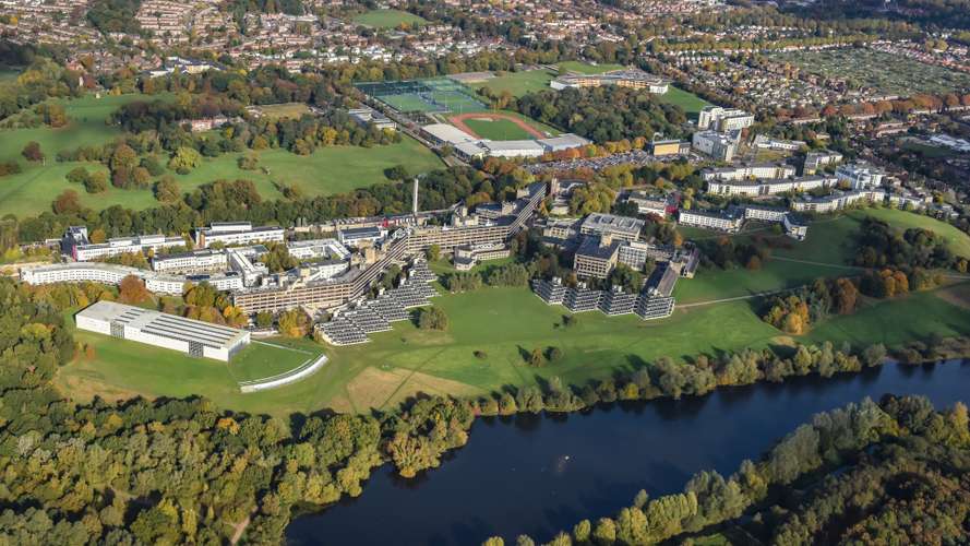 Aerial images taken of UEA in October 2016