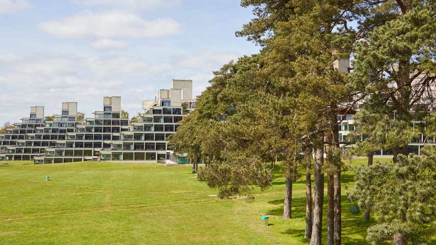 External view of the Ziggurats accommodation