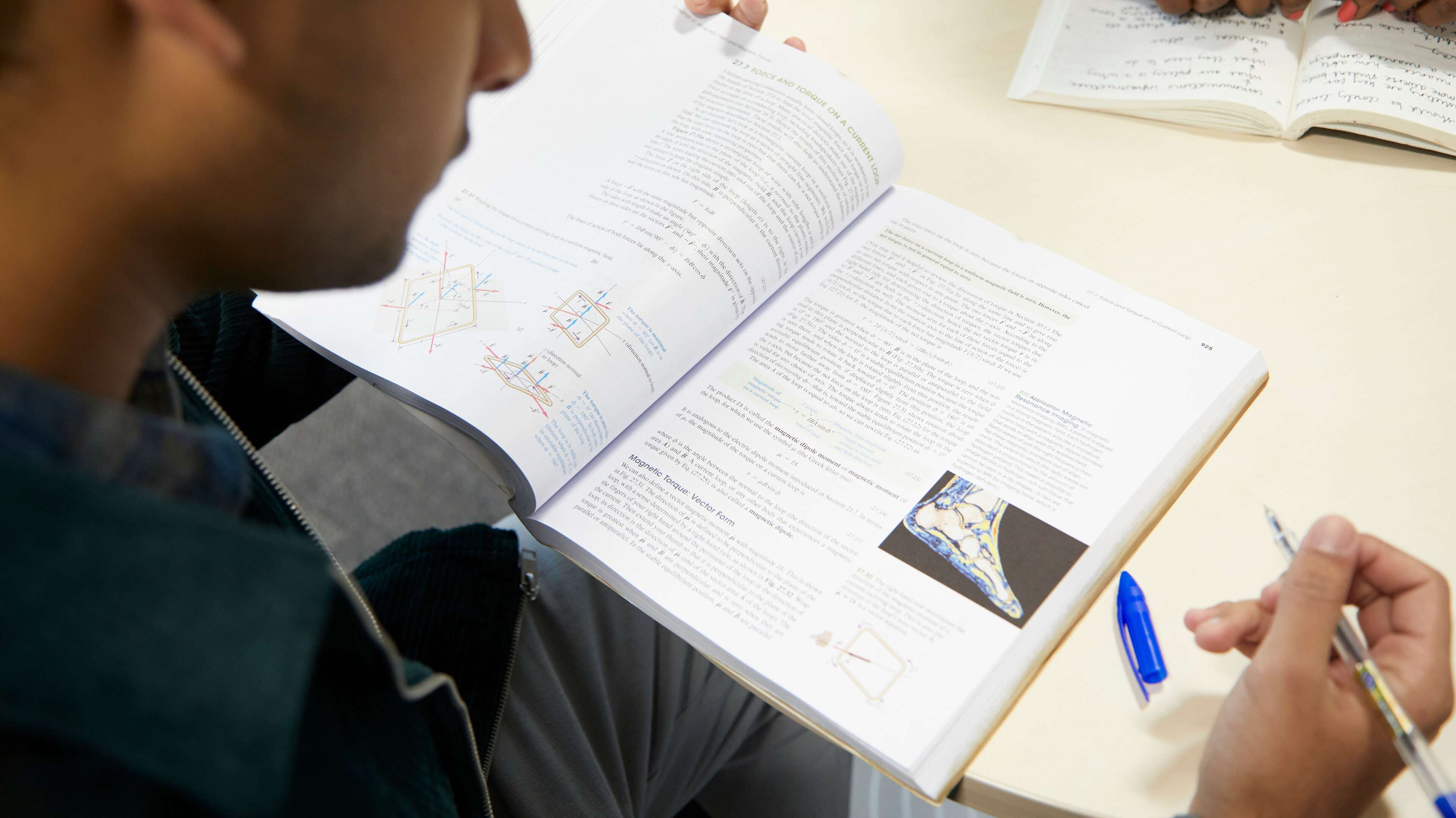 Students studying in the Library