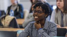 Languages student in a seminar