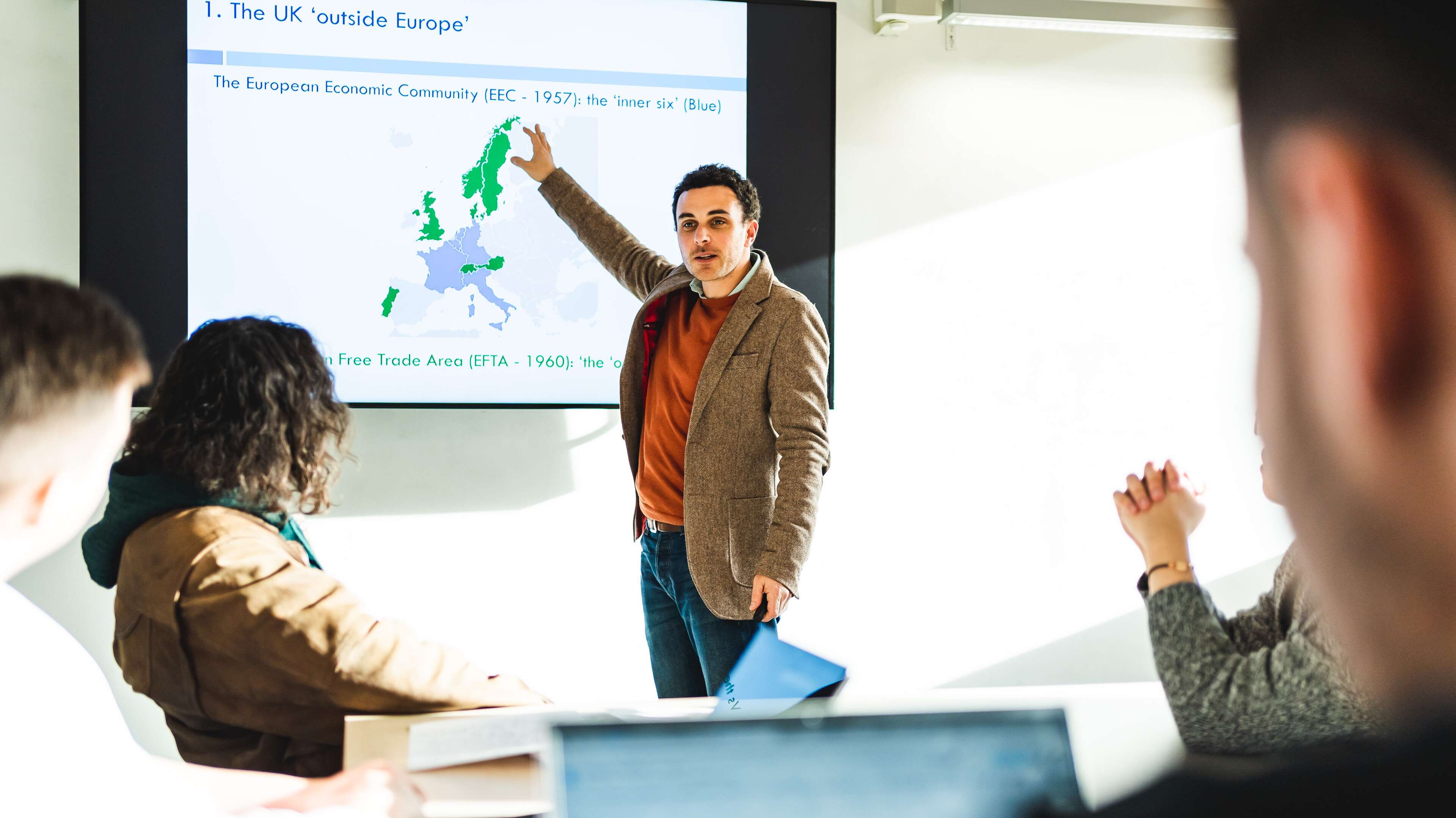 Politics students in a seminar