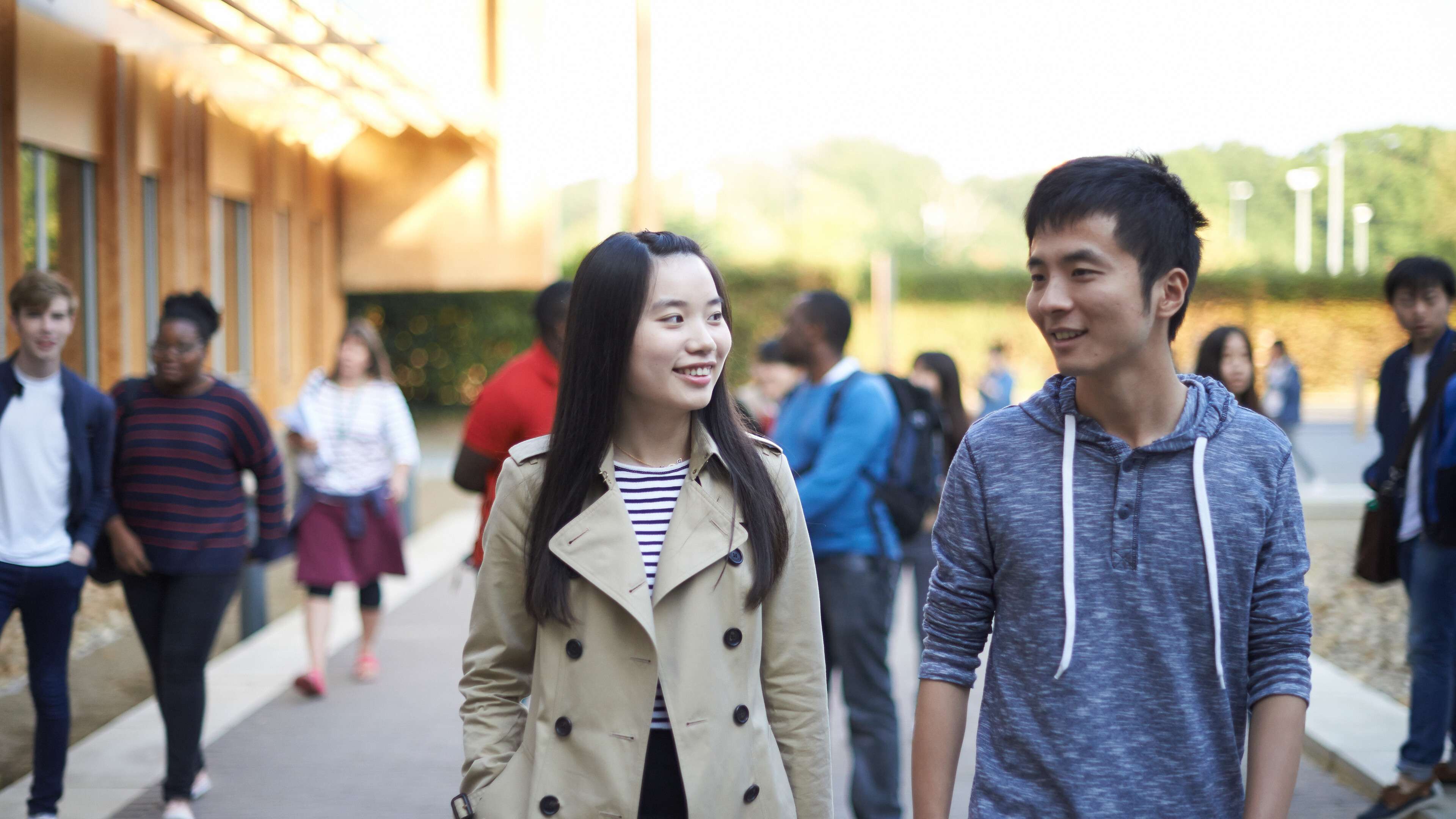 Postgraduate Economics and Norwich Business School students studying in the Enterprise Centre on campus