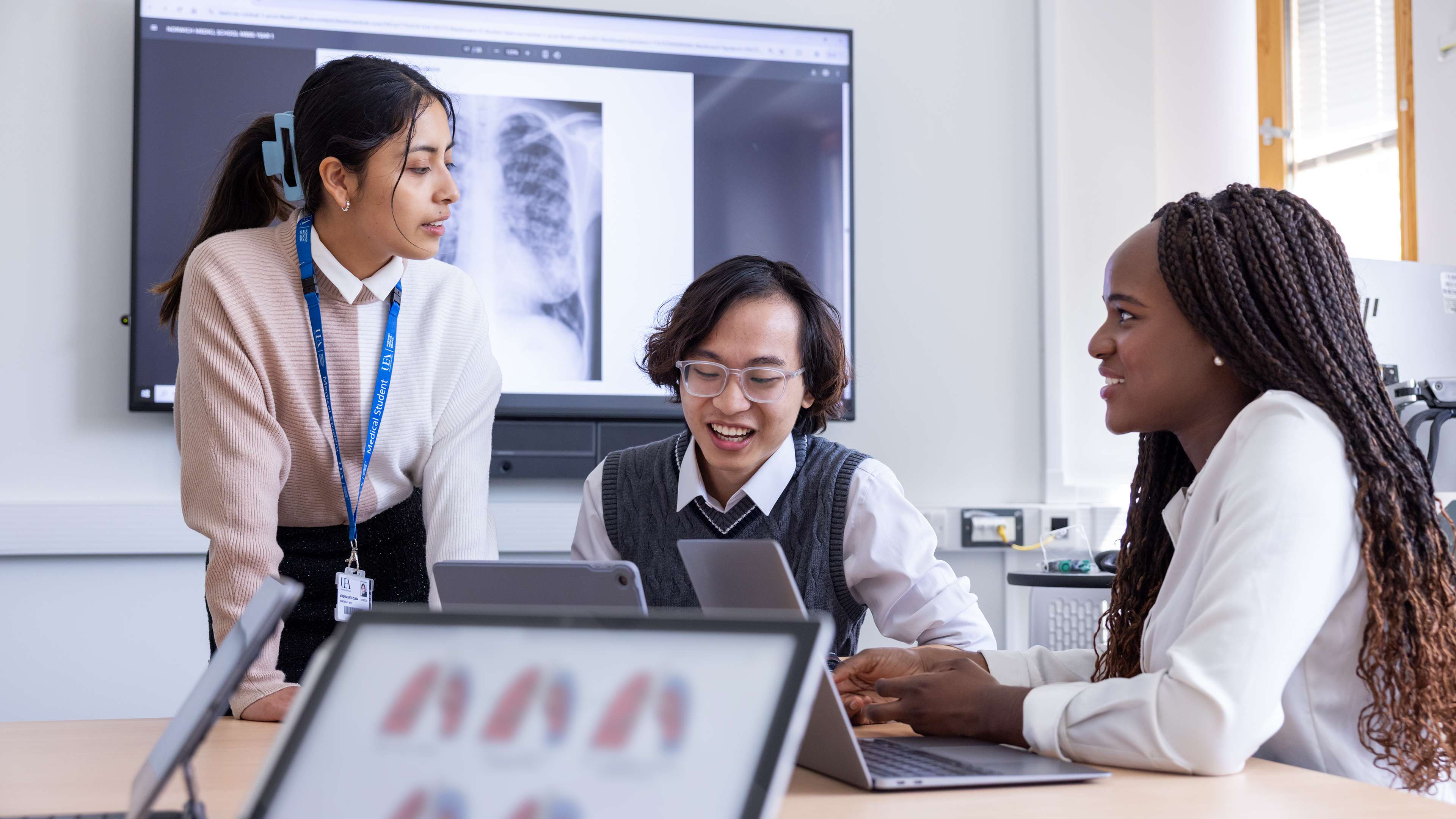 Medical students in a seminar session