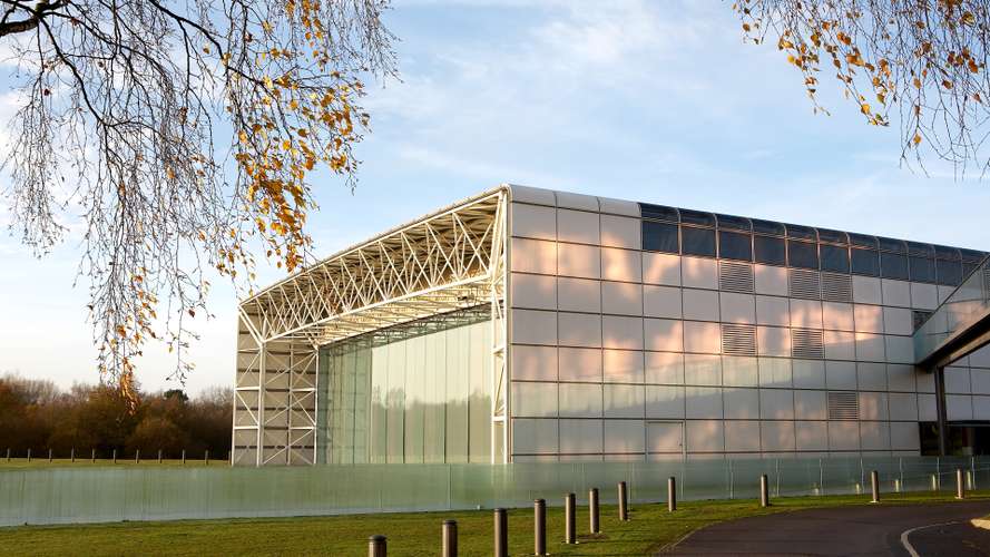 External view of the Sainsbury Centre for Visual Arts and home to the School of Art History and World Art Studies