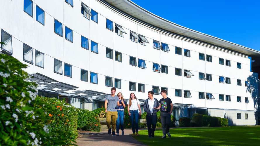 Accommodation Village Students Walking