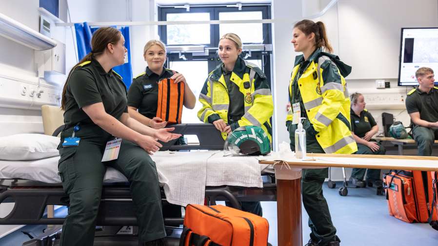 Paramedic Students in Simulation Learning Session