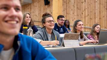 Students in lecture theatre