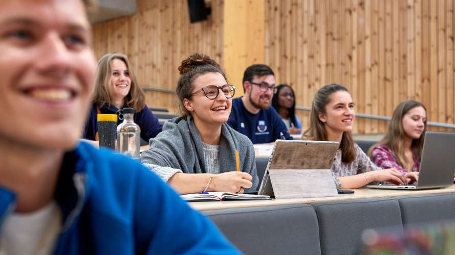 Students in lecture theatre