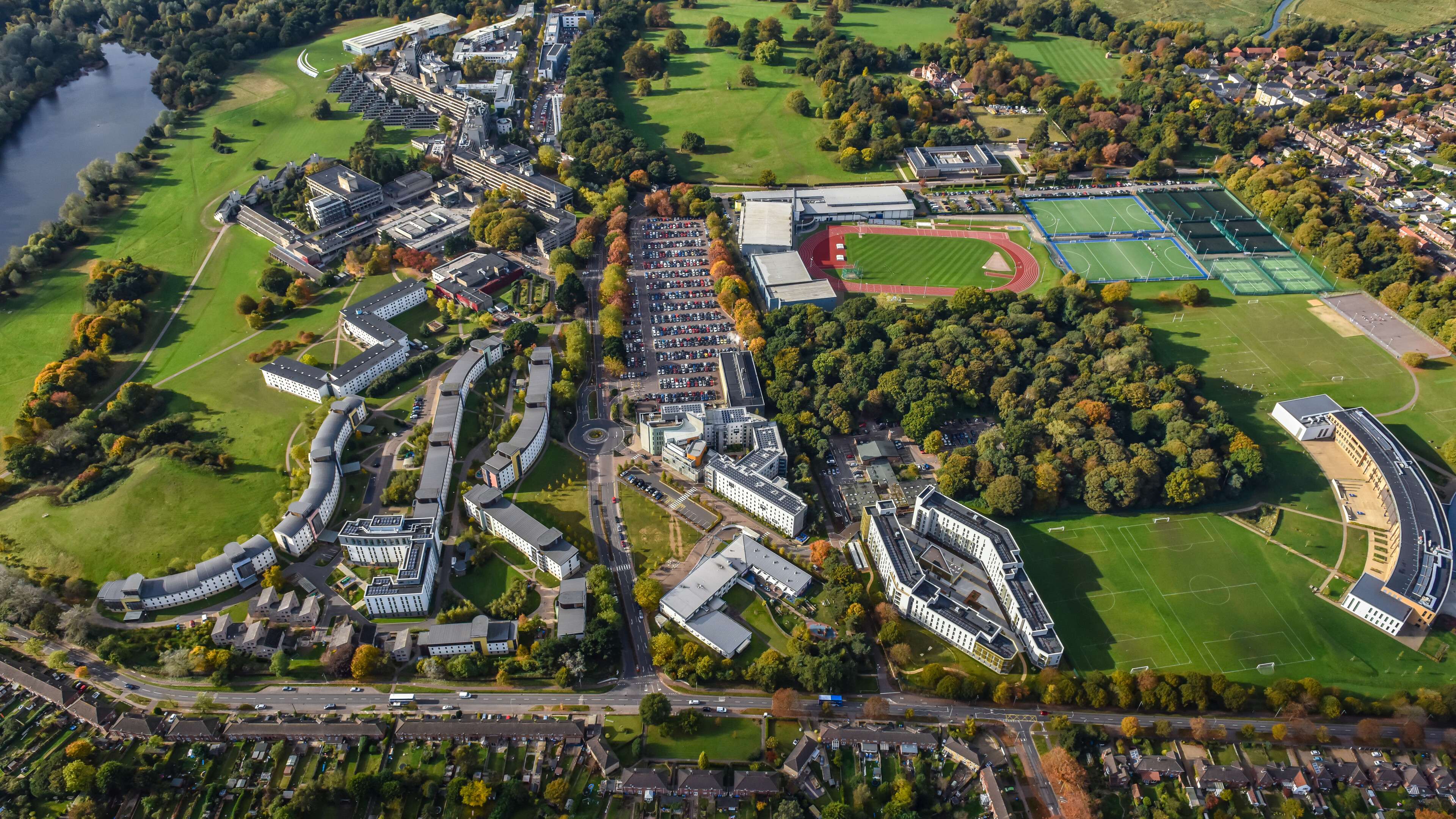 UEA Aerial with Sportspark