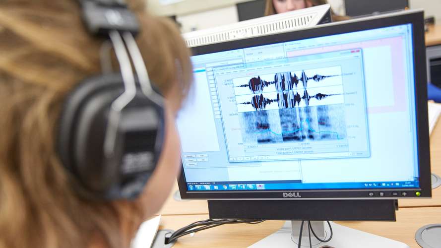 Health Sciences Students at UEA Using Computer