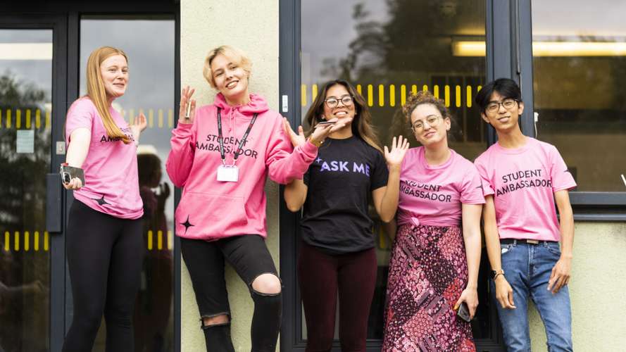 Student Ambassadors at Open Day