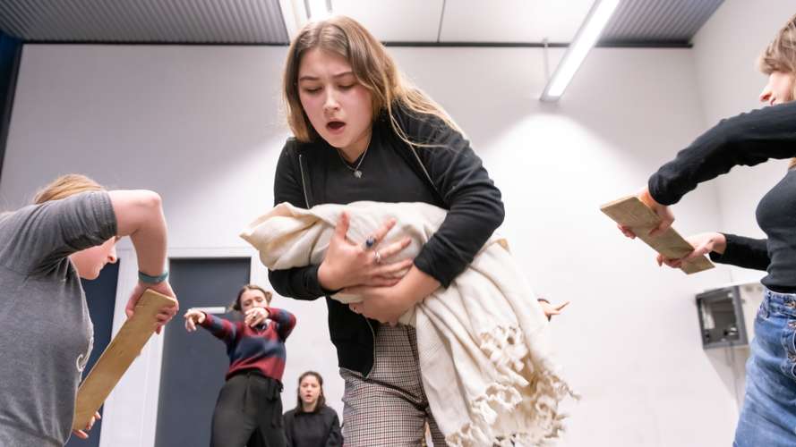 LDC Drama students in a session 2018