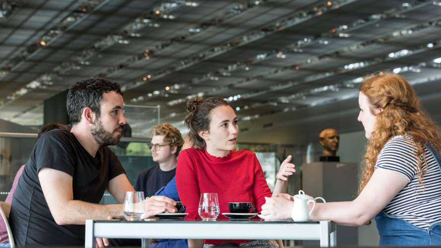 Literature, Drama and Creative Writing Students in the Sainsbury Centre