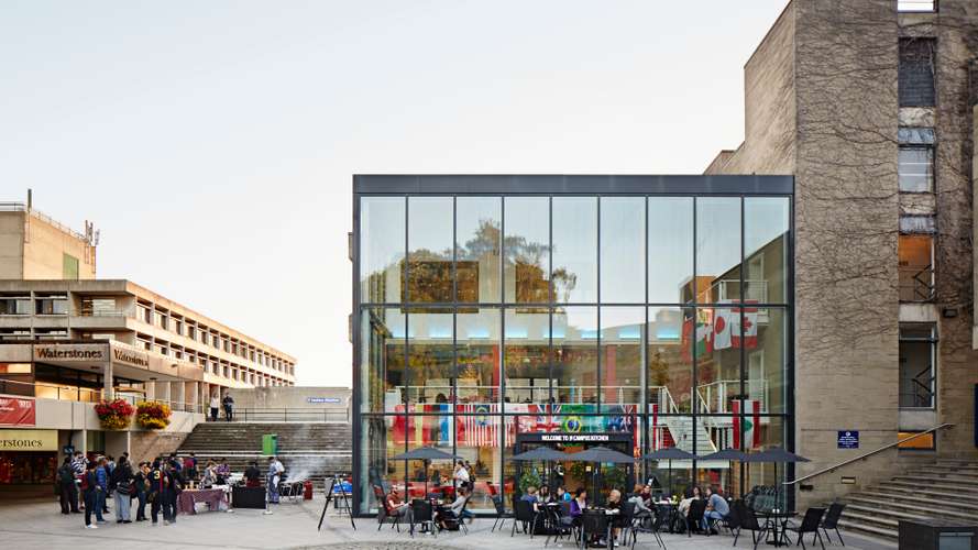 Students in the Square on Campus