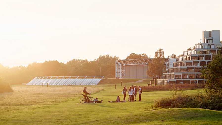 UEA Student Standard Accommodation - Exterior of Norfolk and Suffolk Terrace Ziggurats on campus