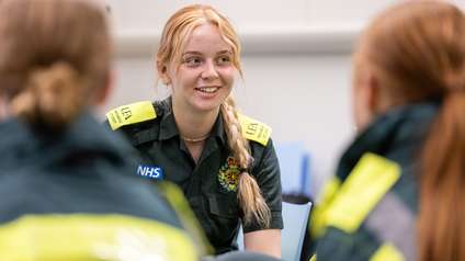 Paramedic Students in Simulation Learning Session
