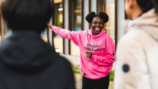 Student ambassador at an Open Day