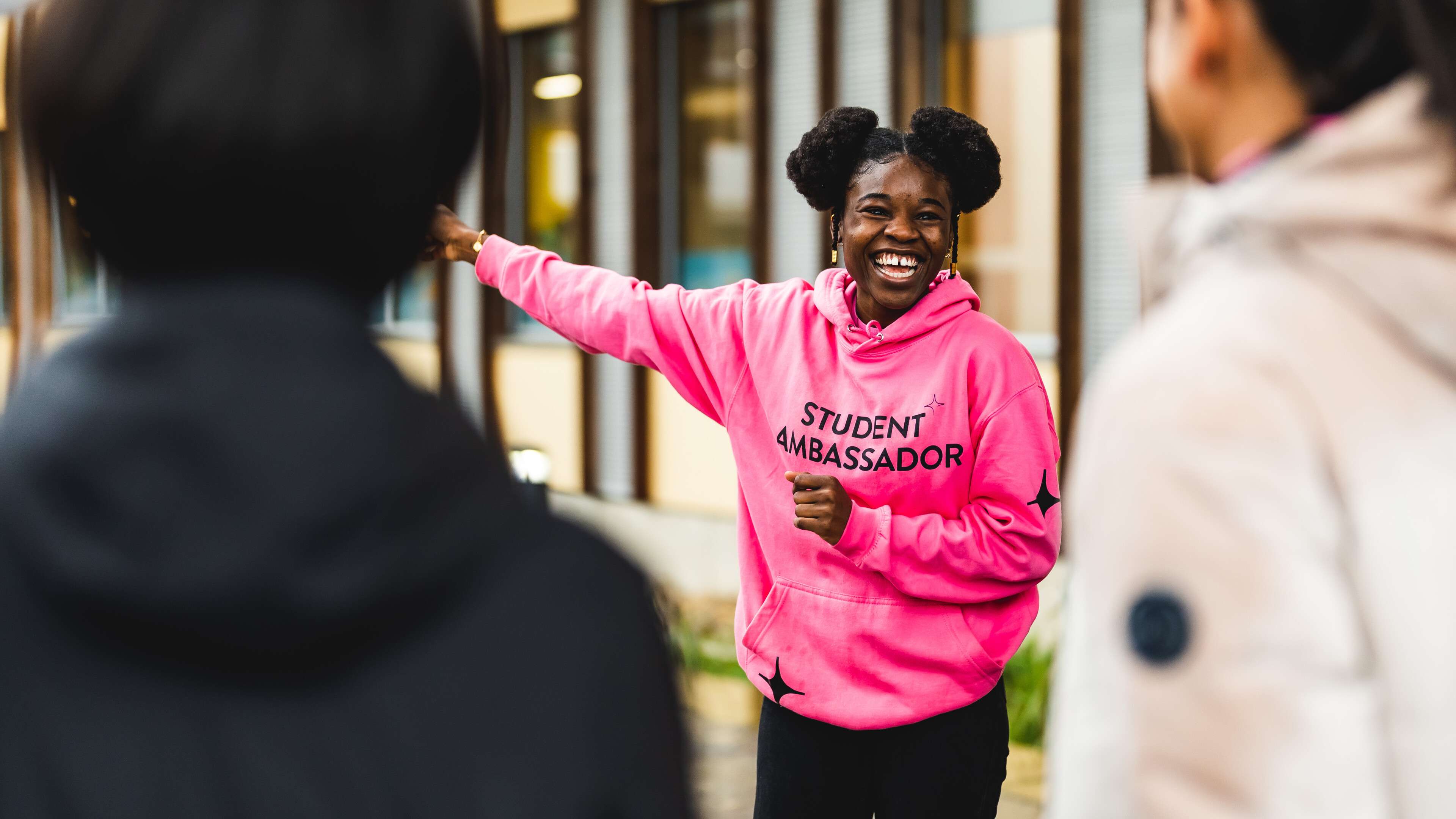 Student ambassador at an Open Day