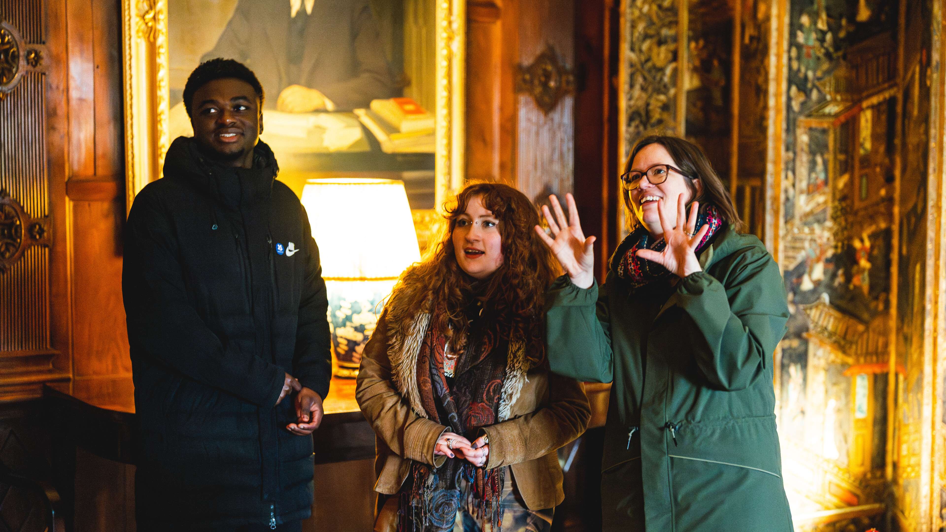 History students on a field trip