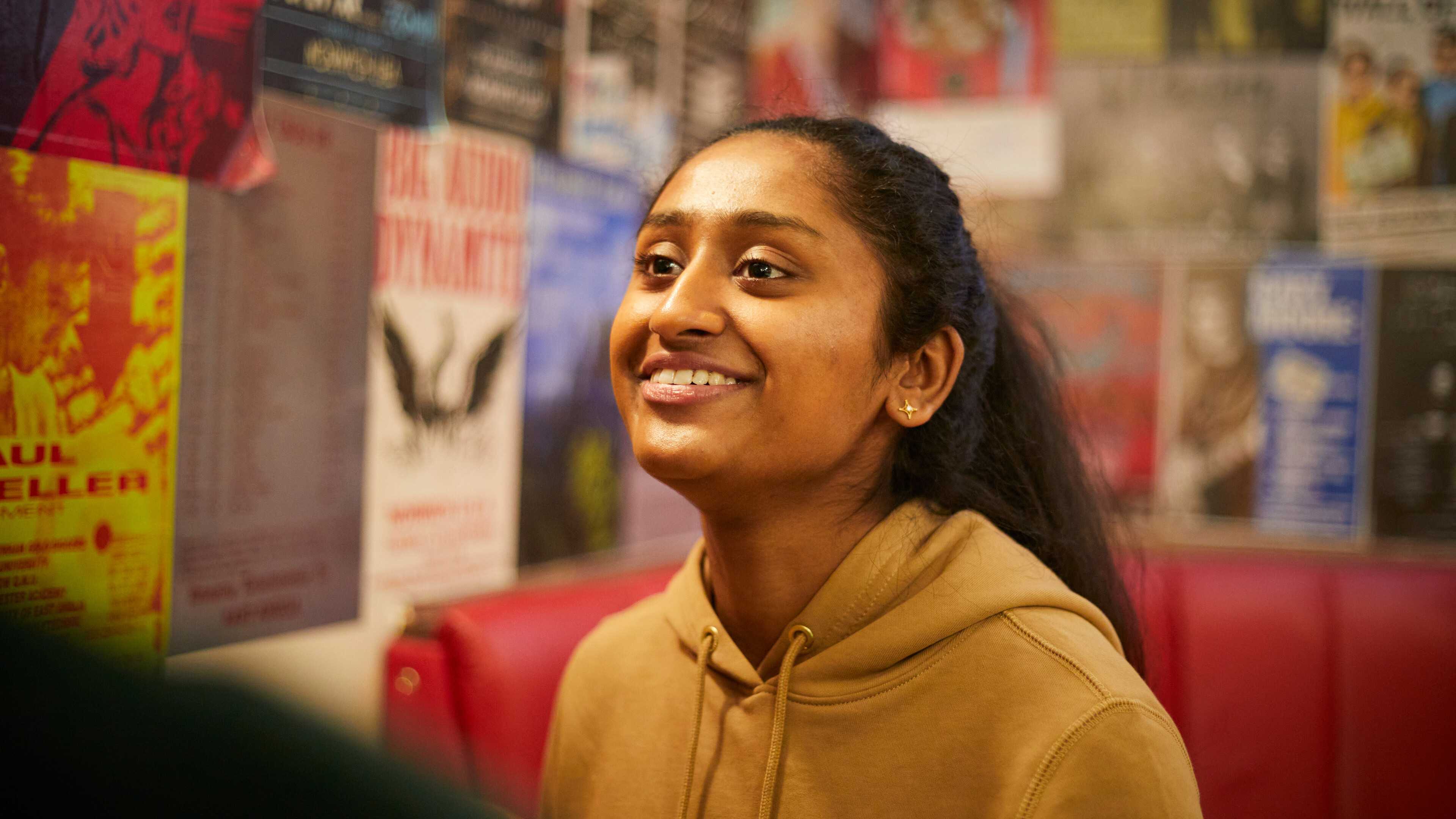 Students socialising in the SU Bar