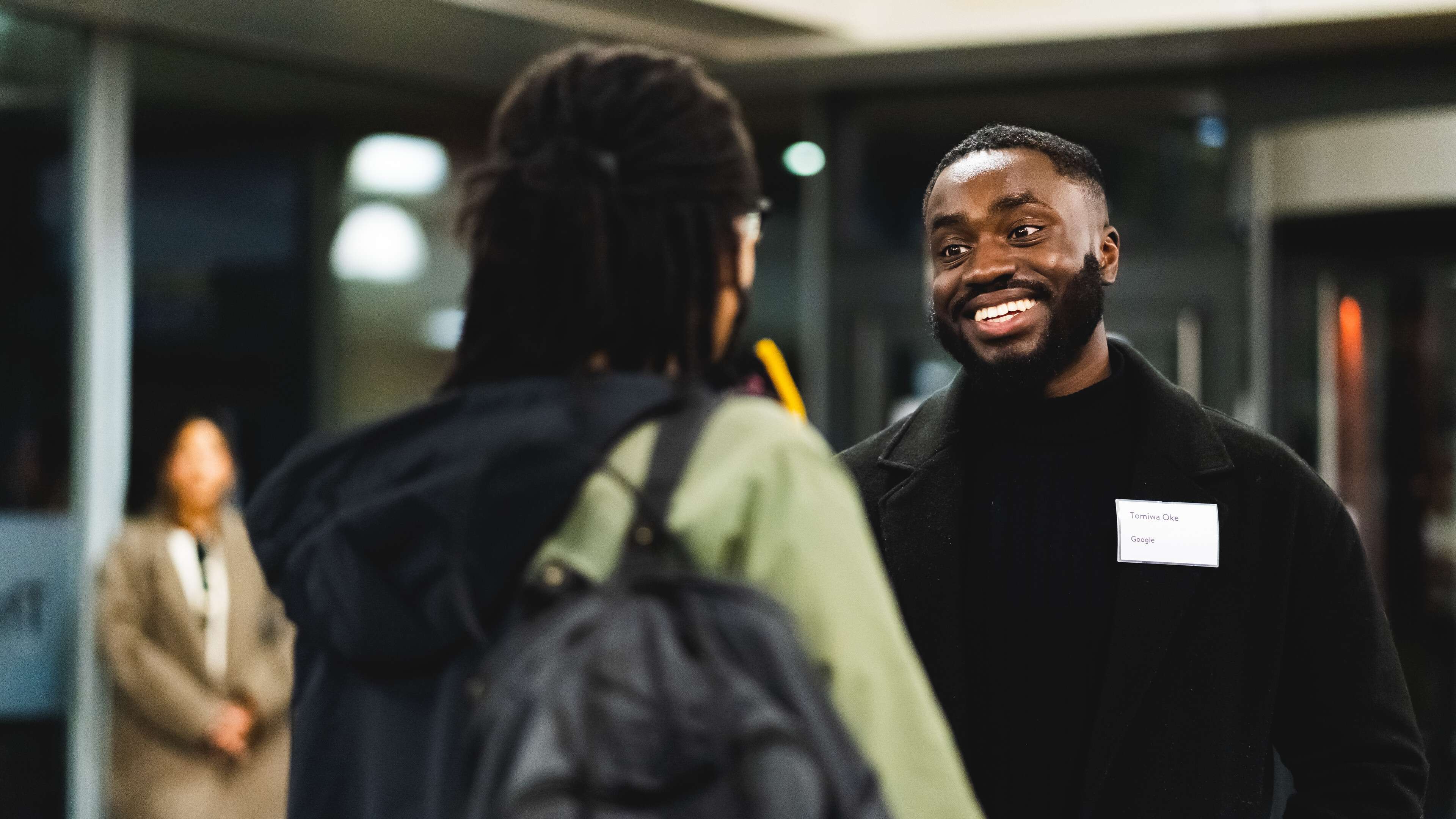 Computing students at a careers and employability event